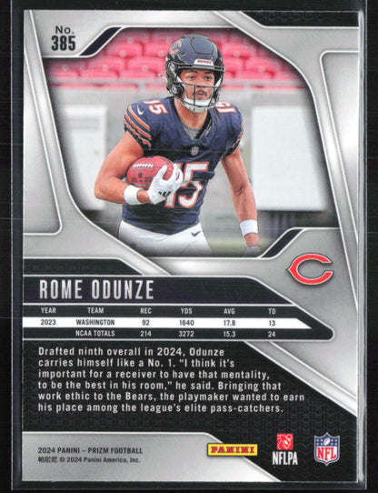 Rome Odunze RC 2024 Prizm