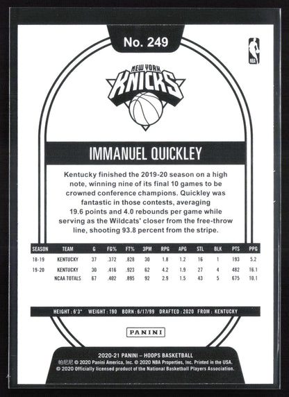 Immanuel Quickley RC