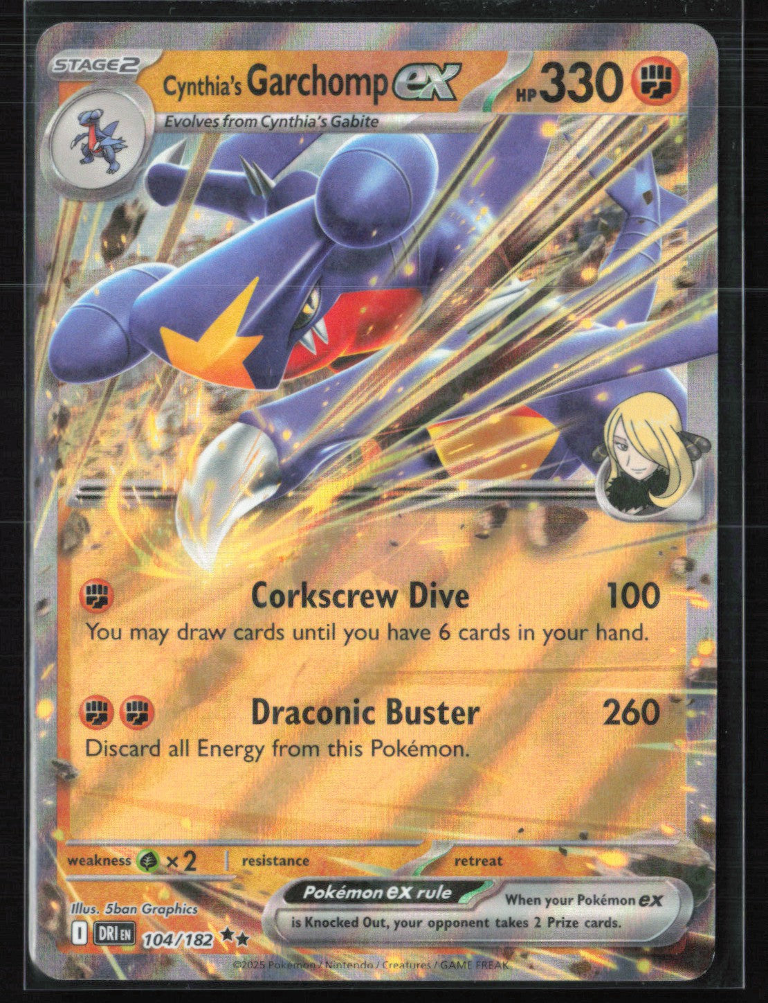 Cynthia's Garchomp ex - 104/182