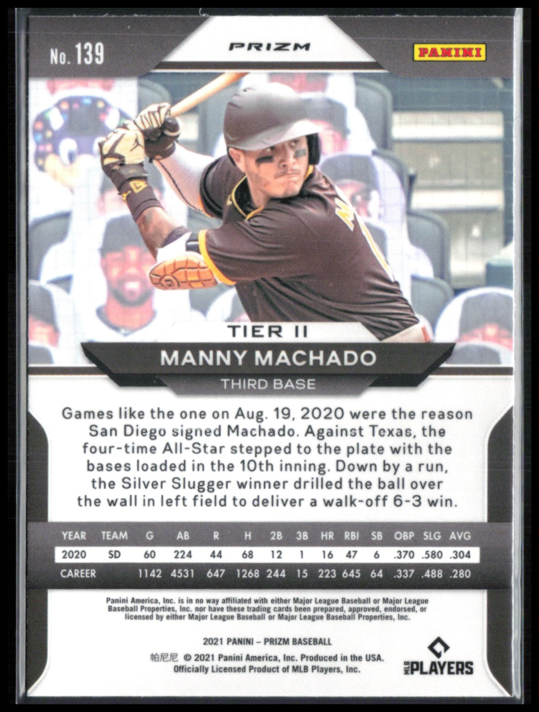 Manny Machado Red Prizm Tier II