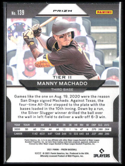 Manny Machado Red Prizm Tier II