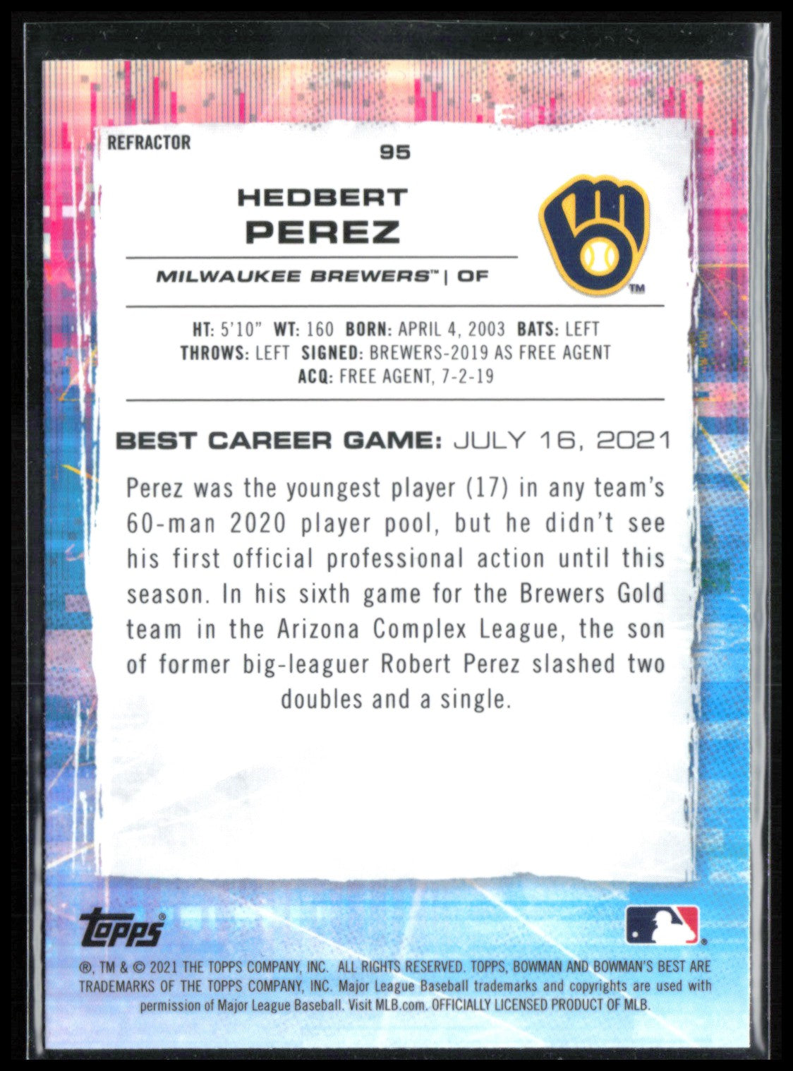 Hedbert Perez Refractor