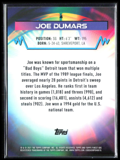 Joe Dumars /299 Atomic Refractor