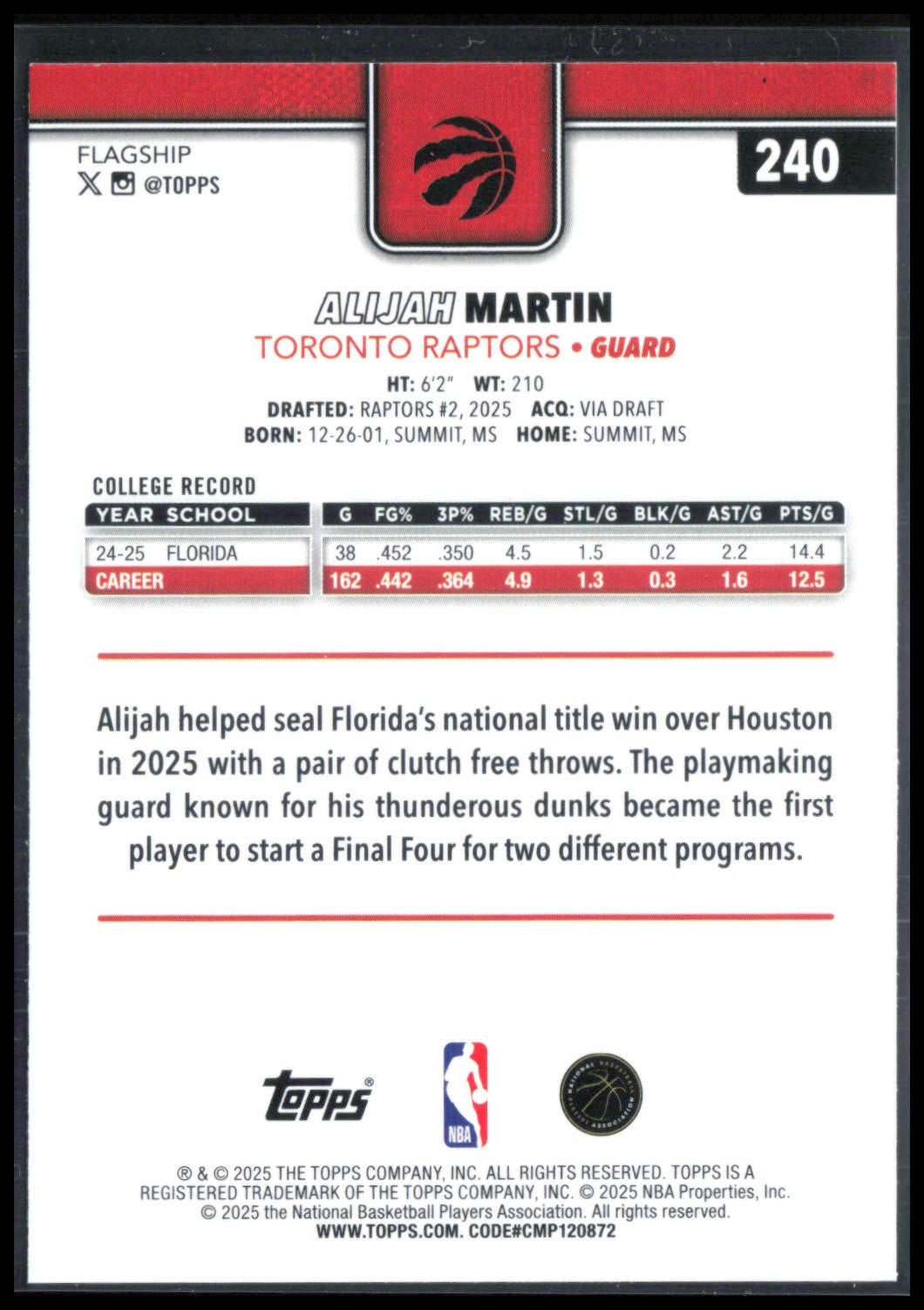 Alijah Martin RC Refractor