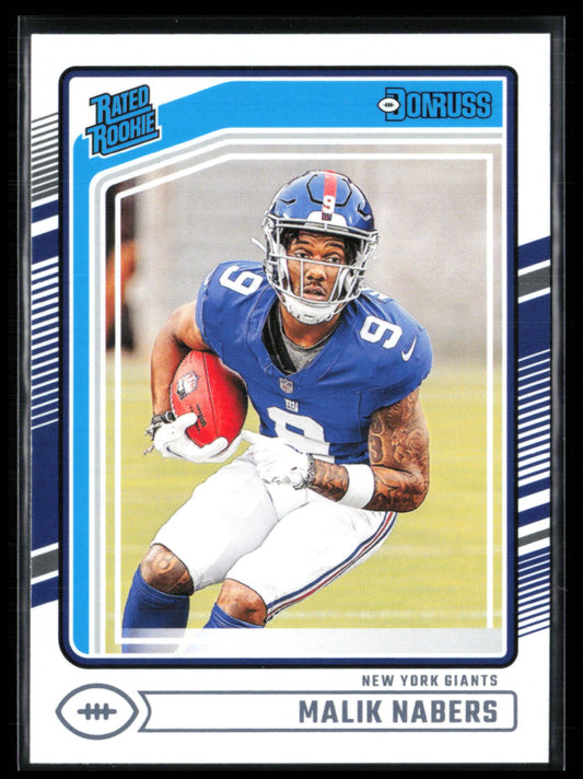 Malik Nabers RC 2024 Donruss Rated Rookie