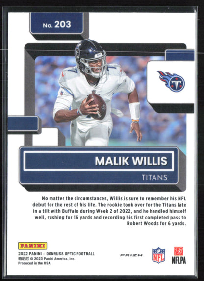 Malik Willis RC Purple Shock