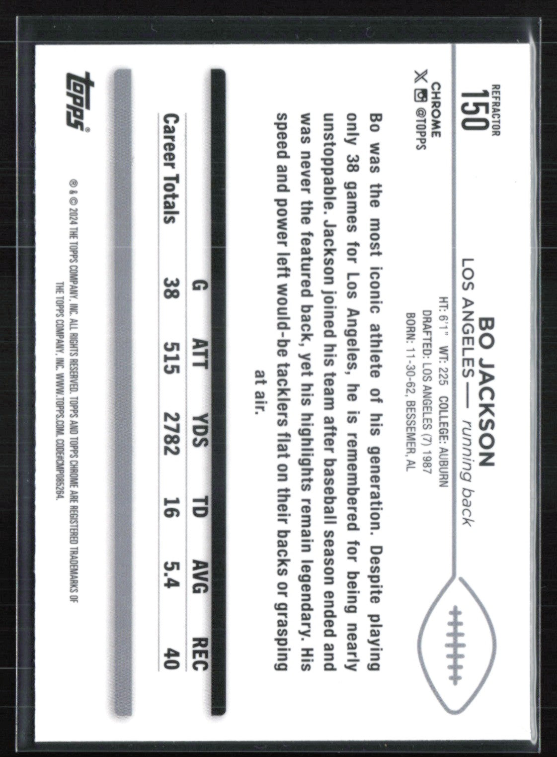 Bo Jackson Refractor