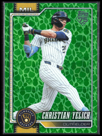 Christian Yelich Green Leaves