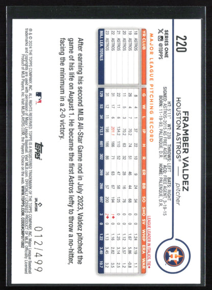Framber Valdez Green Foil /499