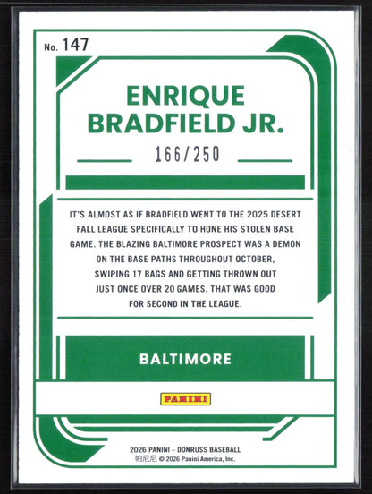 Enrique Bradfield Jr. Rated Prospect Red /250