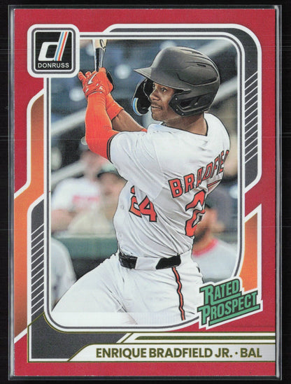 Enrique Bradfield Jr. Rated Prospect Red /250