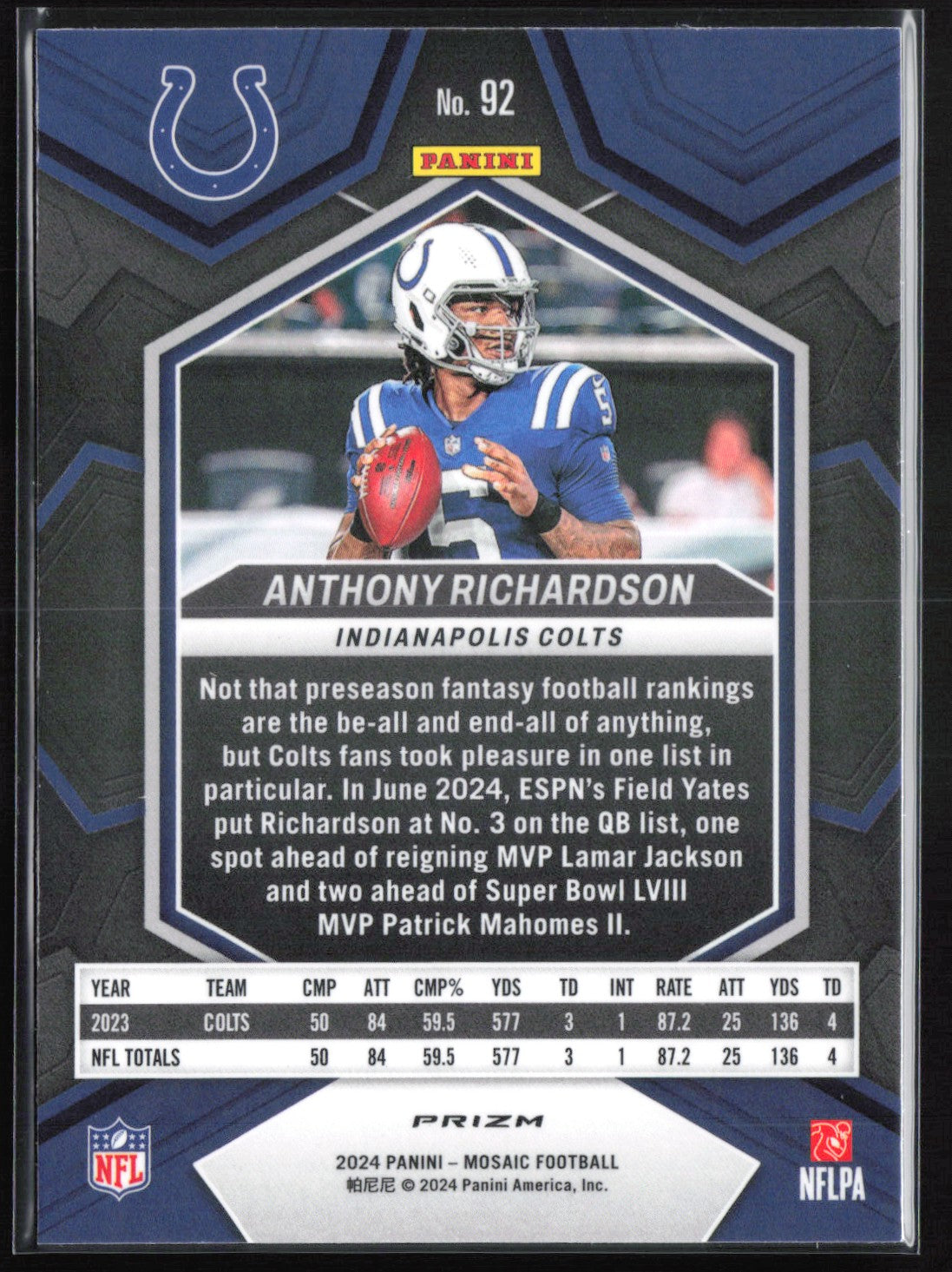 Anthony Richardson Green MOsaic