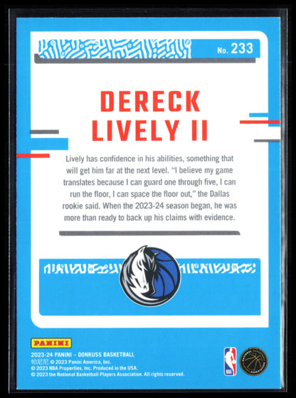 Dereck Lively II RC