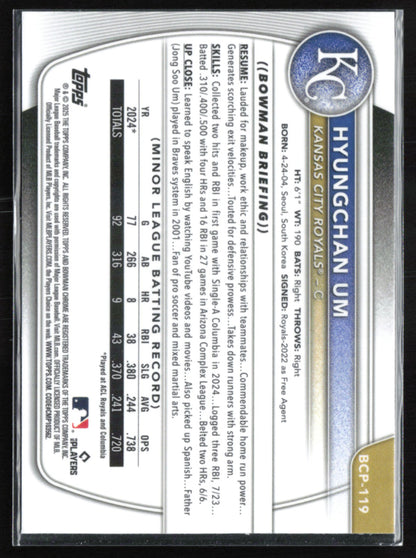 Hyungchan Um 1st Bowman Mojo