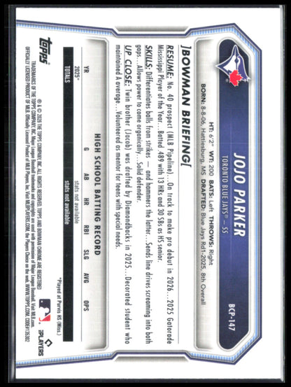 JoJo Parker Laser Prospects