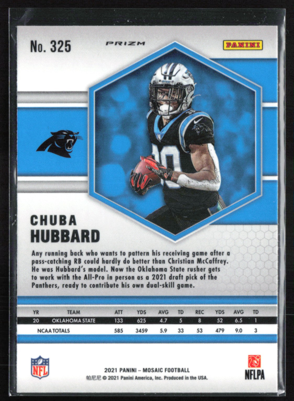 Chuba Hubbard RC Green Mosaic