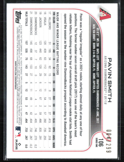 Pavin Smith Orange Foil /299