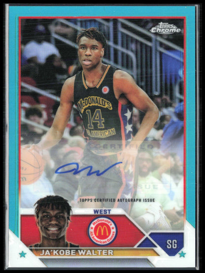 JA'Kobe Walter Auto Aqua /99