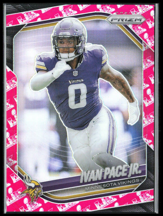 Ivan Pace Jr Super Bowl Pink /60 2025 Prizm