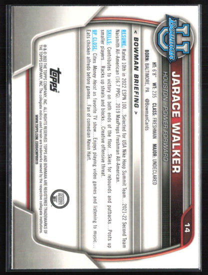 Jarace Walker 1st Bowman Purple