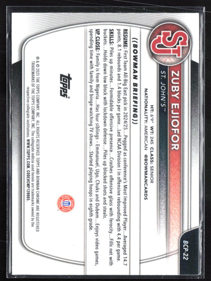 Zuby Ejiofor 1st Bowman Mojo