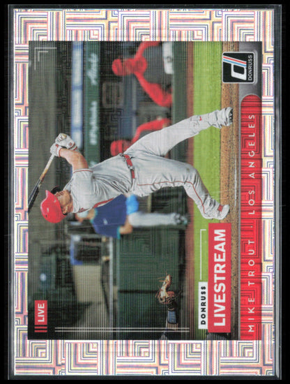 Mike Trout Livestream Vector