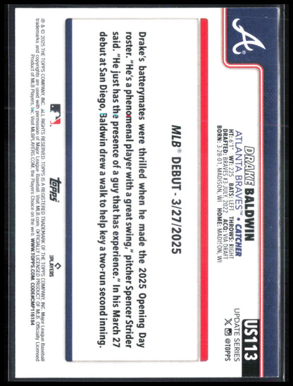Drake Baldwin RC Debut