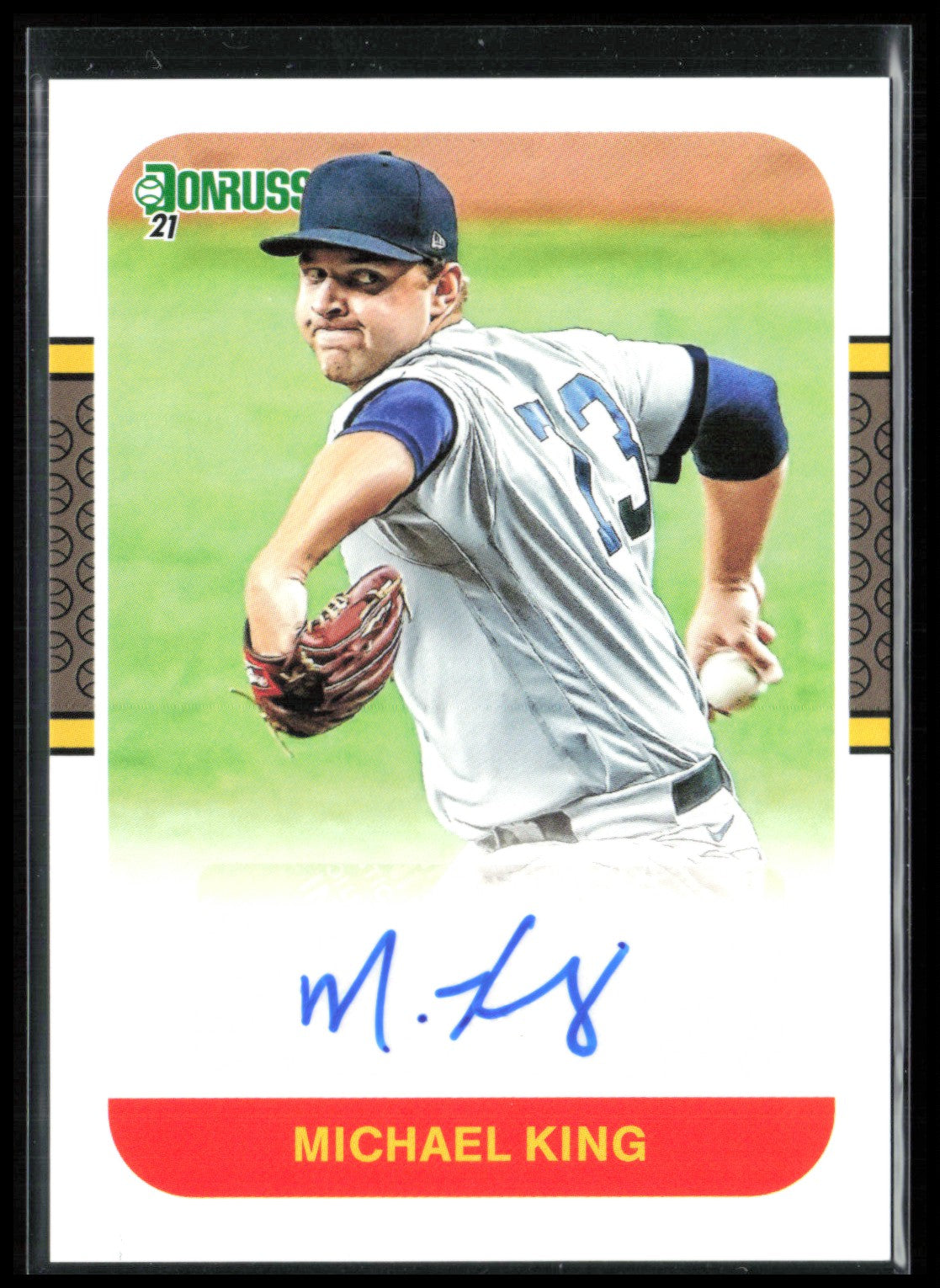 Michael King Auto 2021 Donruss