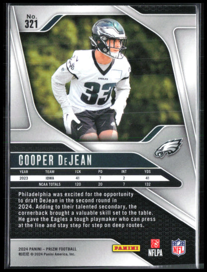 Cooper DeJean RC 2024 Prizm