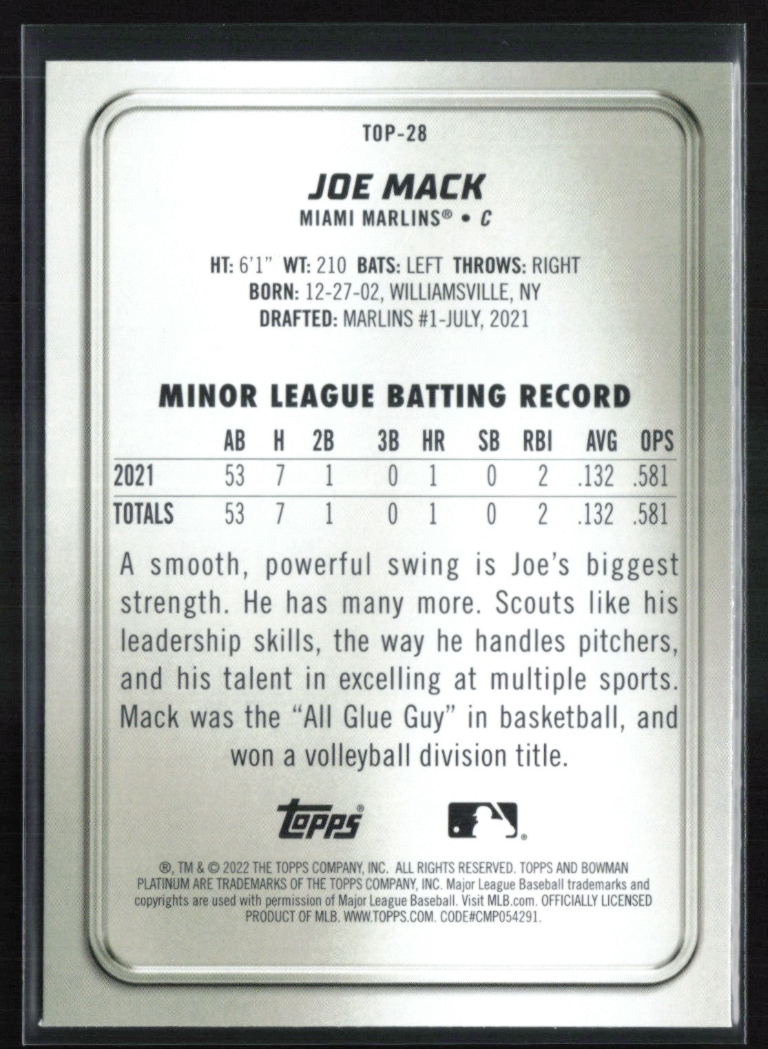 Joe Mack Silver Foil