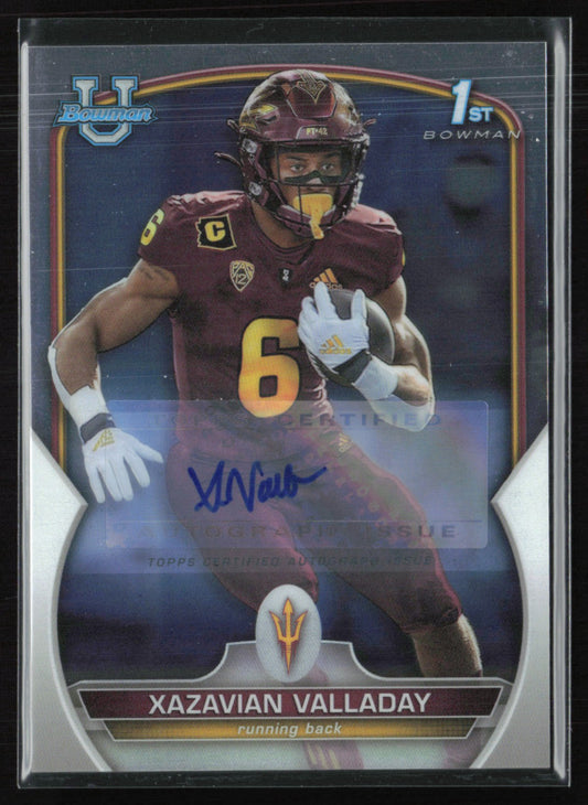 Xazavian Valladay 1st Bowman Auto