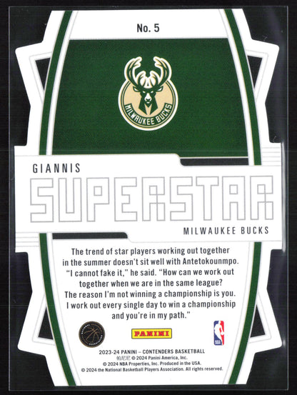 Giannis Antetokounmpo Superstar Die-Cut