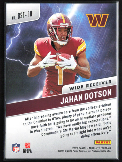 Jahan Dotson RC Blue /50 By Storm
