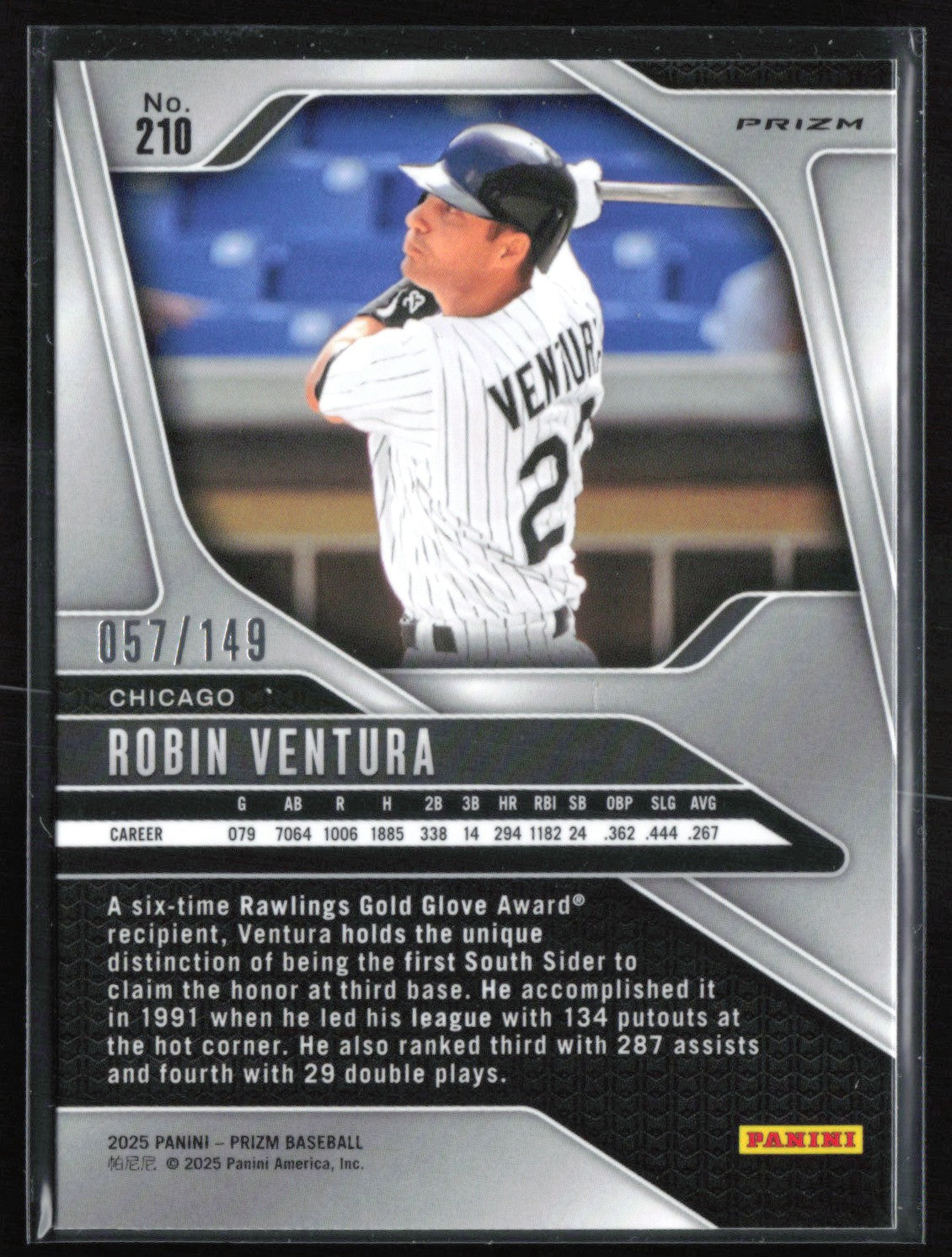 スモーキーファントムポリッシュレインボー入とても珍しい‼️今だけ大特価SALE 2025 Panini Prizm Purple Prizms 210 Robin Ventura Purple /149 057