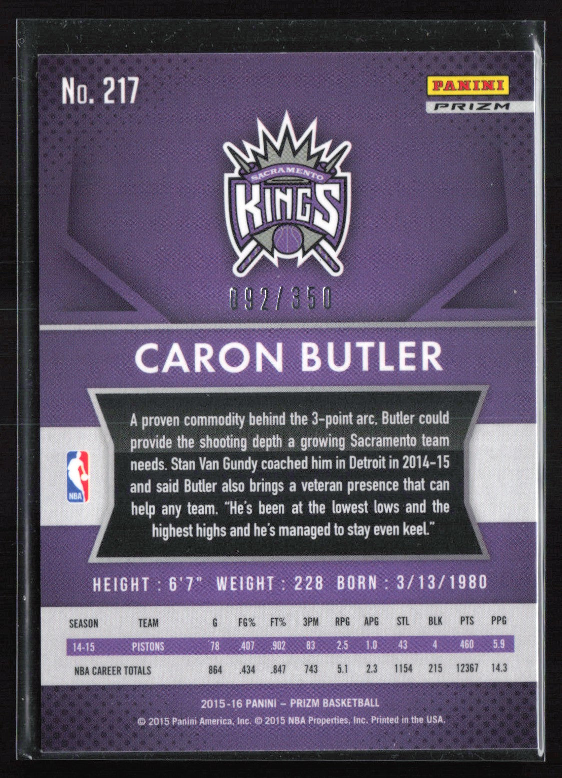 Caron Butler Red Wave /350