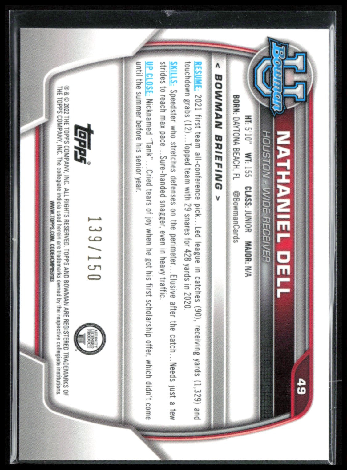 Nathaniel Dell 1st Bowman Fuchsia /150