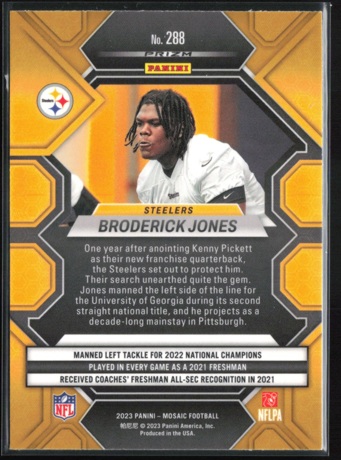 Broderick Jones RC Holo