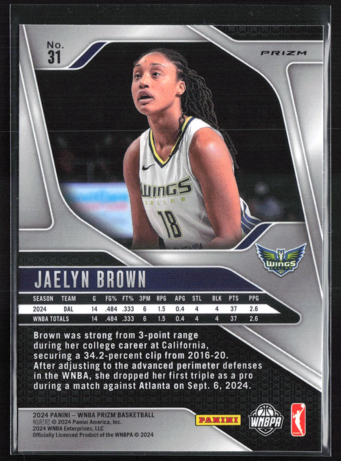 Jaelyn Brown RC Blue Velocity