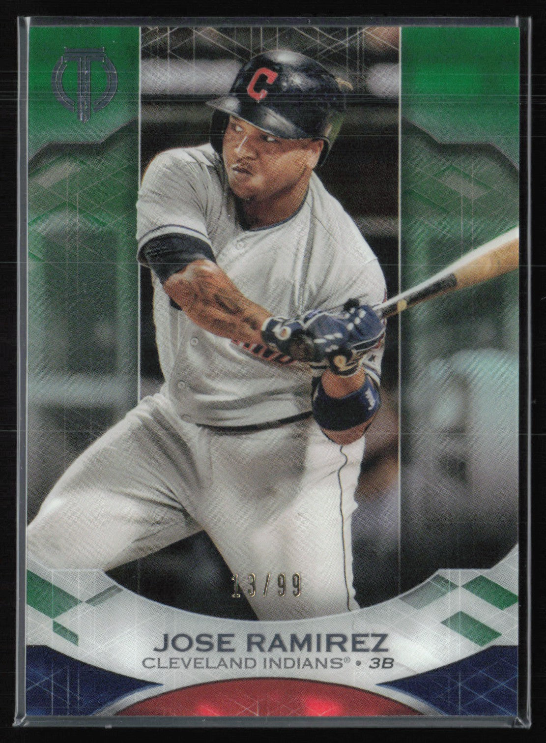 Jose Ramirez /99 Green 2019 Topps Tribute