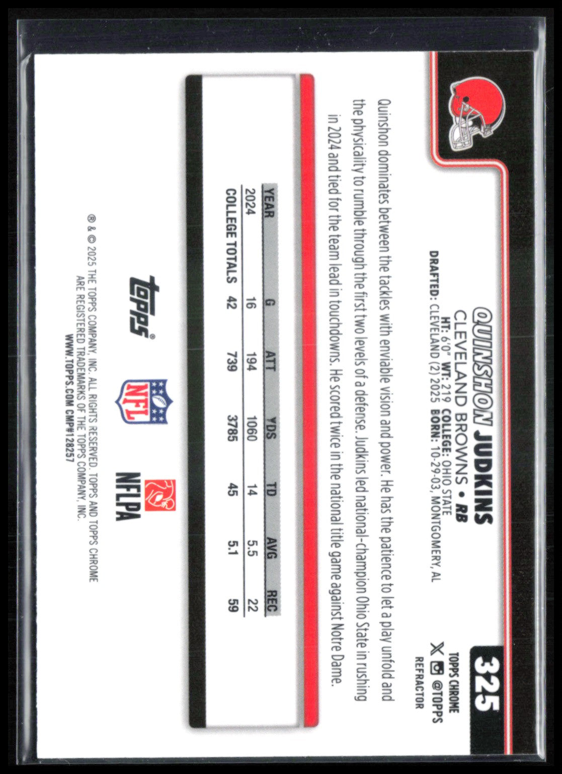 Quinshon Judkins RC Refractor
