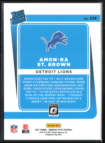 Amon-Ra St. Brown RC 202 Optic Rated Rookie