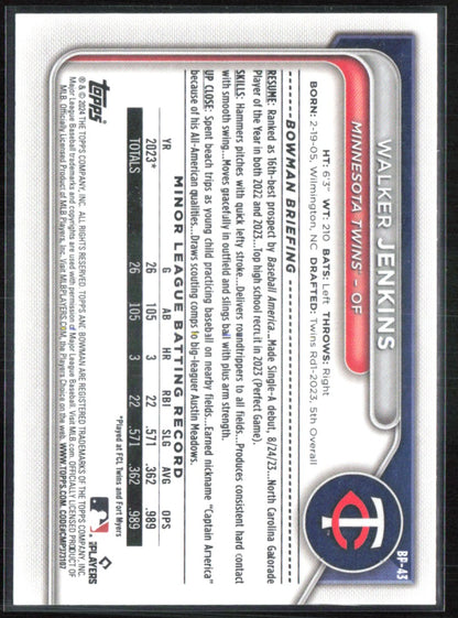 Walker Jenkins 1st Bowman