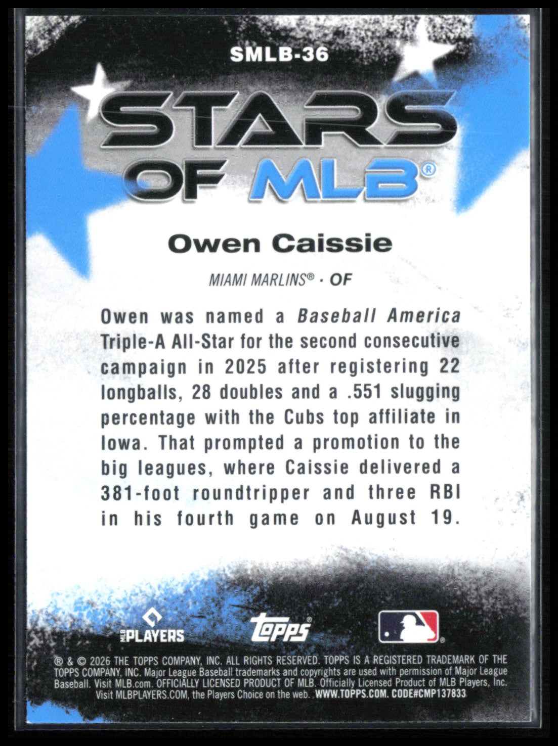 Owen Caissie RC