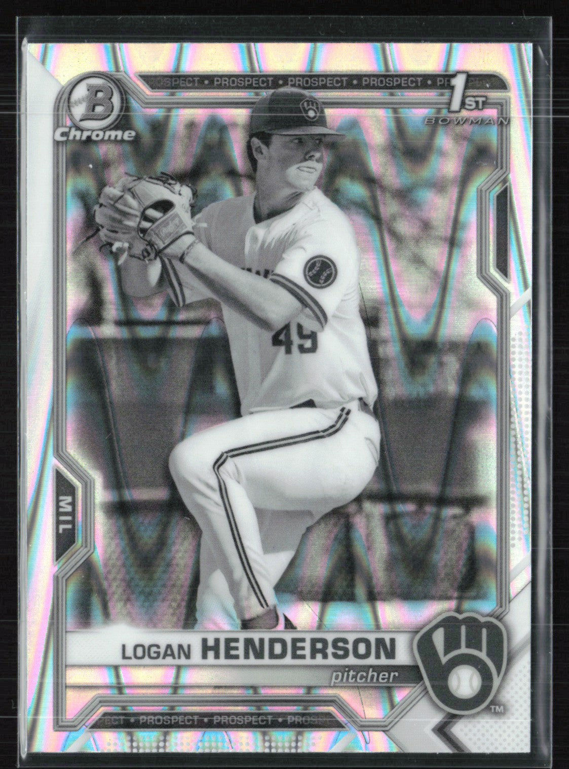 Logan Henderson 1st Bowman B&W Raywave