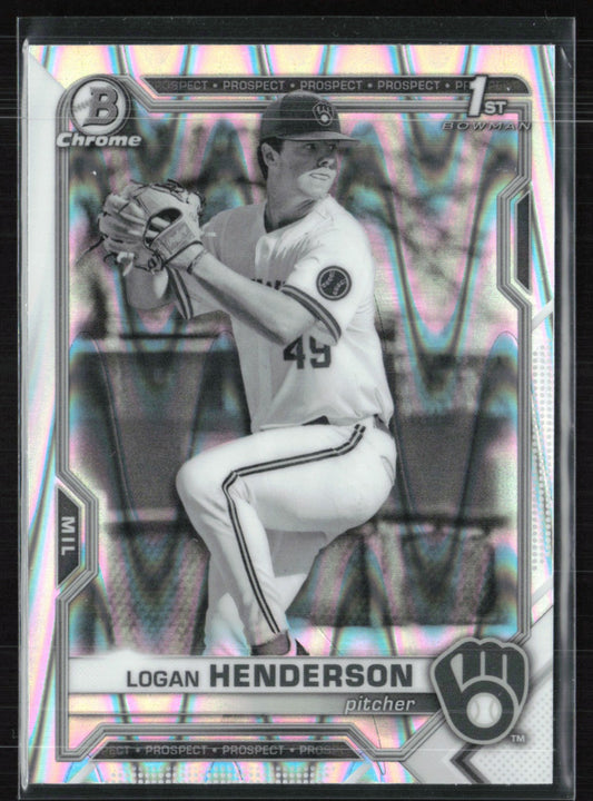 Logan Henderson 1st Bowman B&W Raywave
