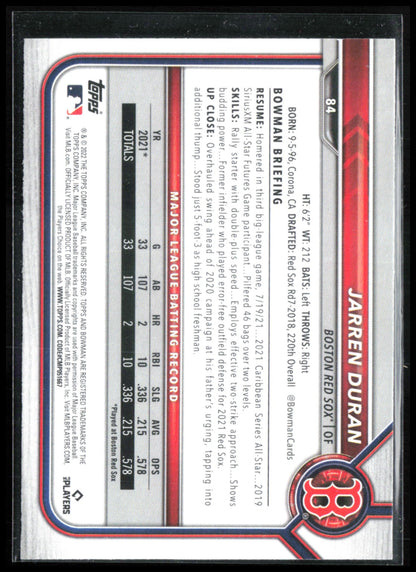 Jarren Duran RC