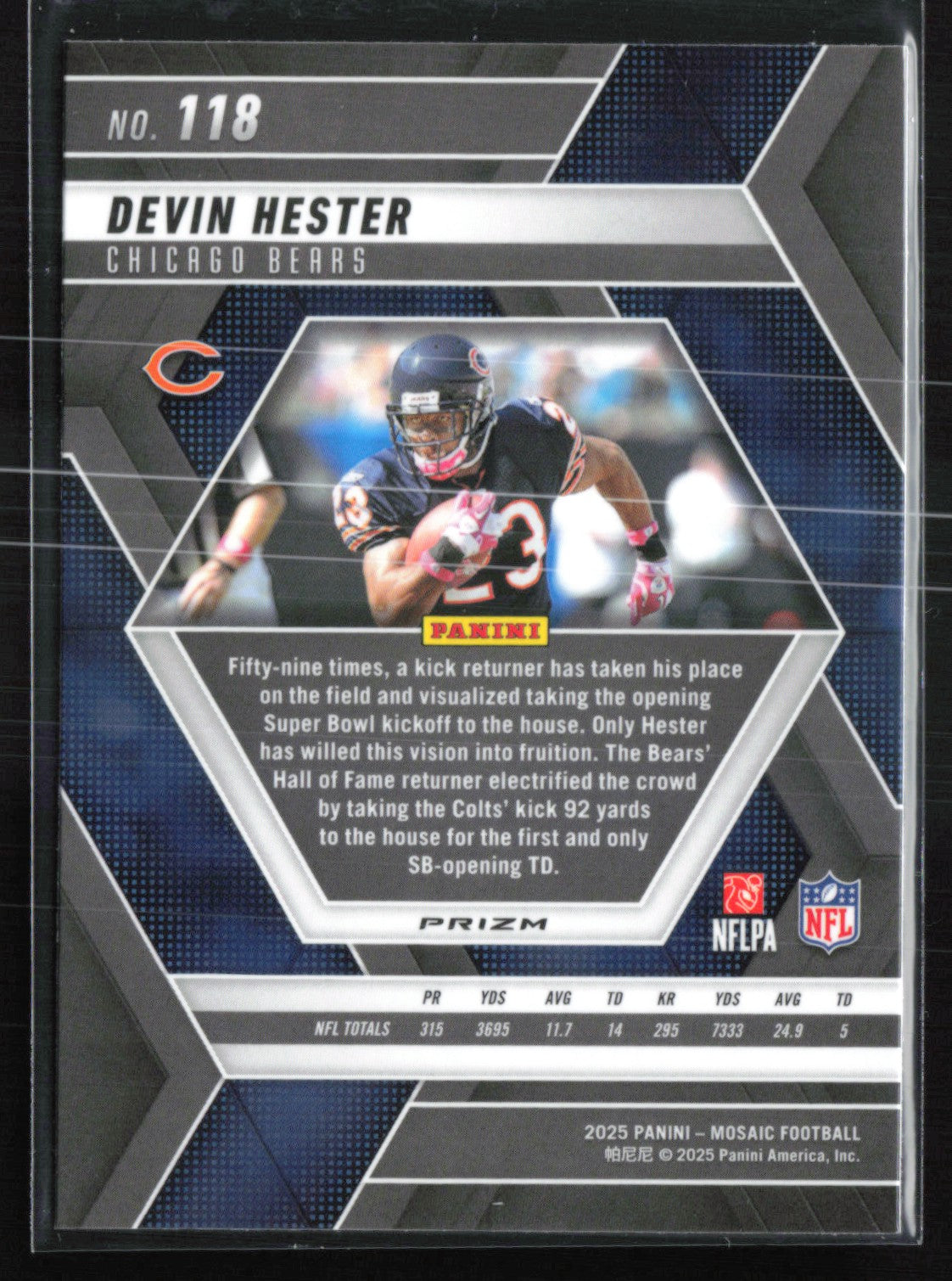 Devin Hester Mosaic Prizm