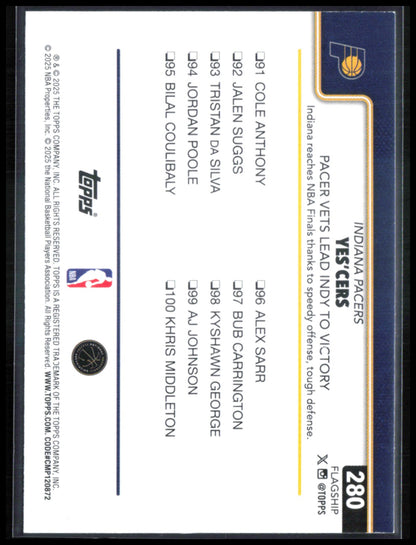 Yes'Cers: Pacer Vets Lead Indy To Victory Pink Foil