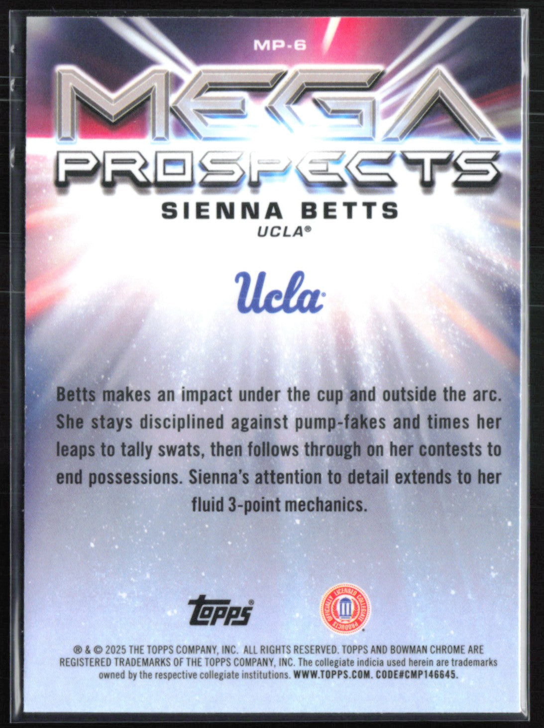 Sienna Betts Mega Prospects Mojo