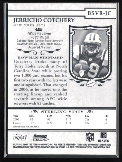 Jerricho Cotchery Game-Worn Jersey